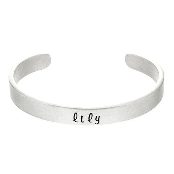 Picture of Silver Lily Child Cuff Bracelet